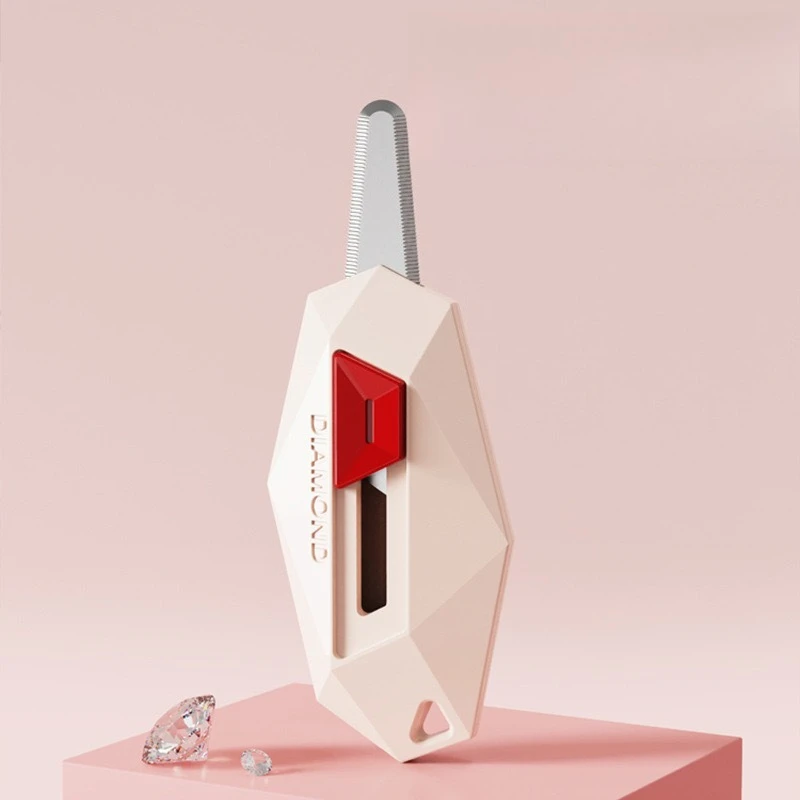 다이아몬드 디자인 언박스 나이프 안전 라운드 헤드 커터 자석식 카톤 박스 커터 포장 개봉용 레터 커터 유틸리티 나이프