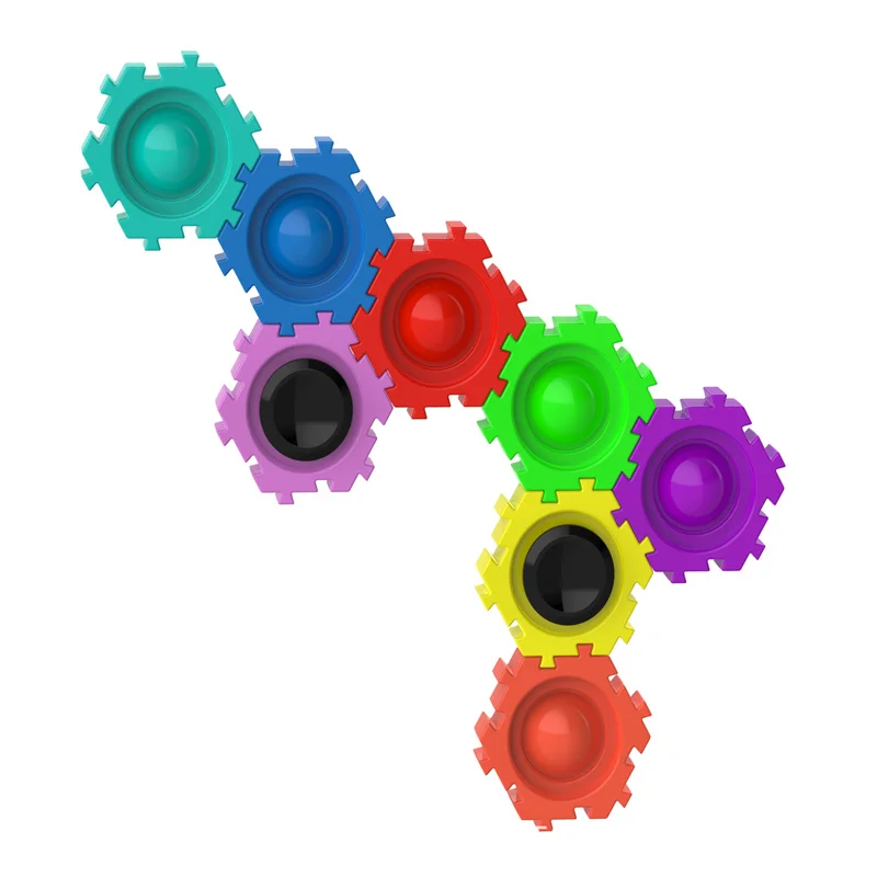 Versatile Building Blocks Fingertip Gyroscopes Infinite Splicing Blocks Finger Gyroscopes Stress Relieving Toy Kindergarten Gift