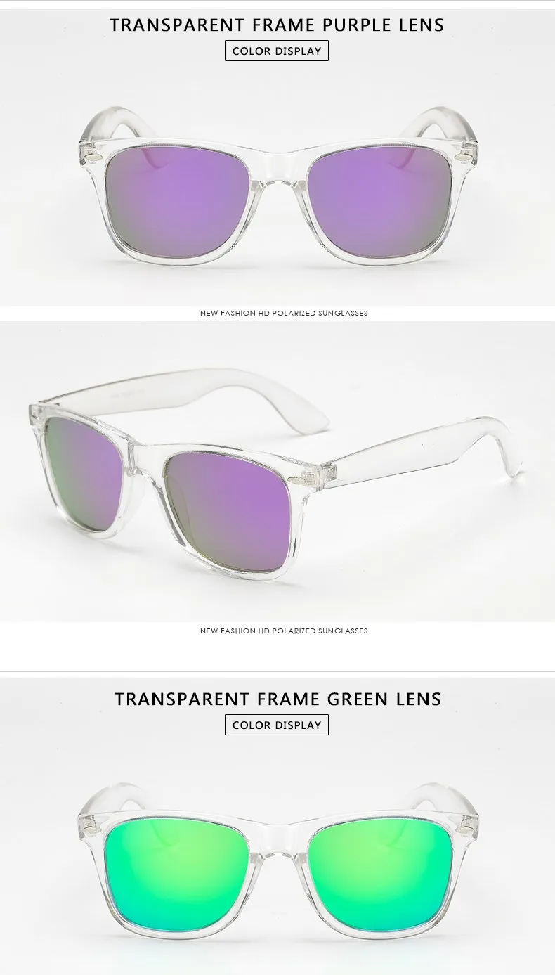HJYBBSN Unisex Retro Polarized Sunglasses Mirror Lens Vintage Sun Glasses For Men Women Polaroid sunglasses uv400 retro de sol reader sunglasses