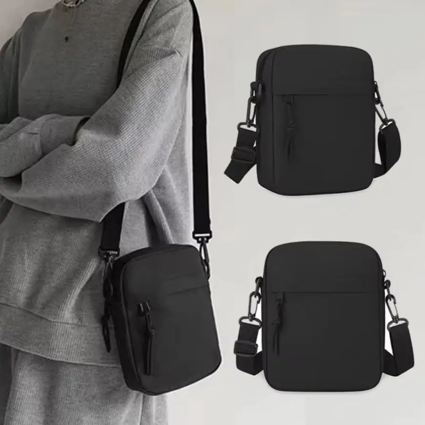 New Oxford Cloth Crossbody Bags Long Shoulder Strap Minimalists Tote Bag Black White Khaki Shoulder Bag Men Women