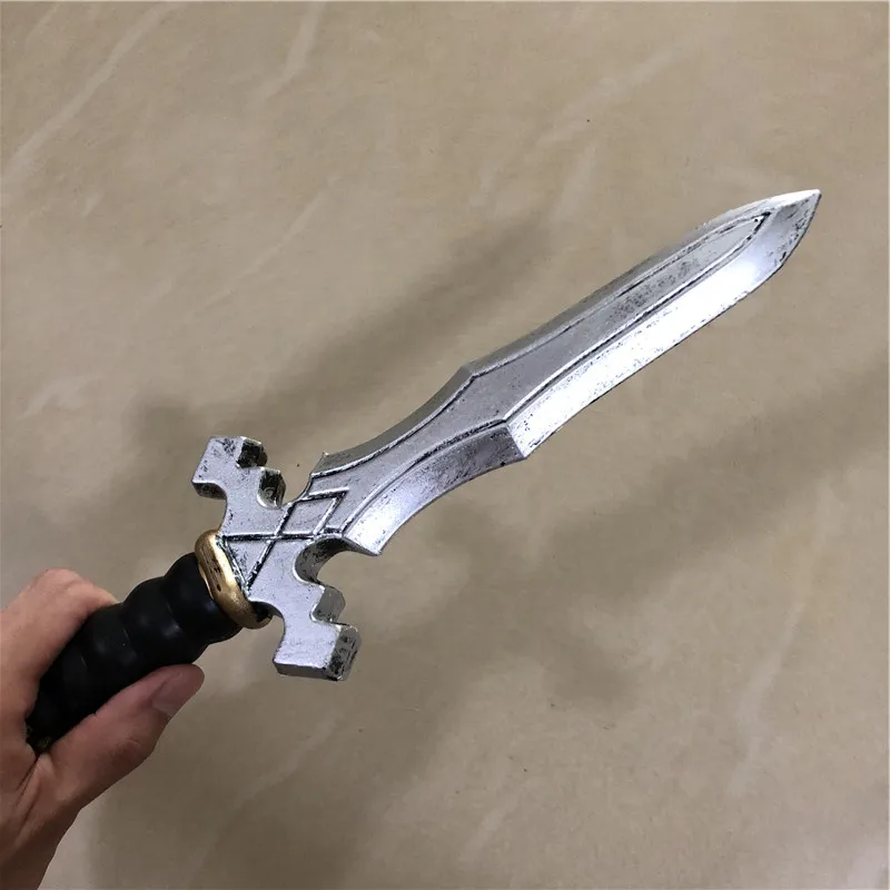 Dagger Leaves Rune Sword Prop - Cosplay Weapon for Kids Safe PU Halloween Role Play