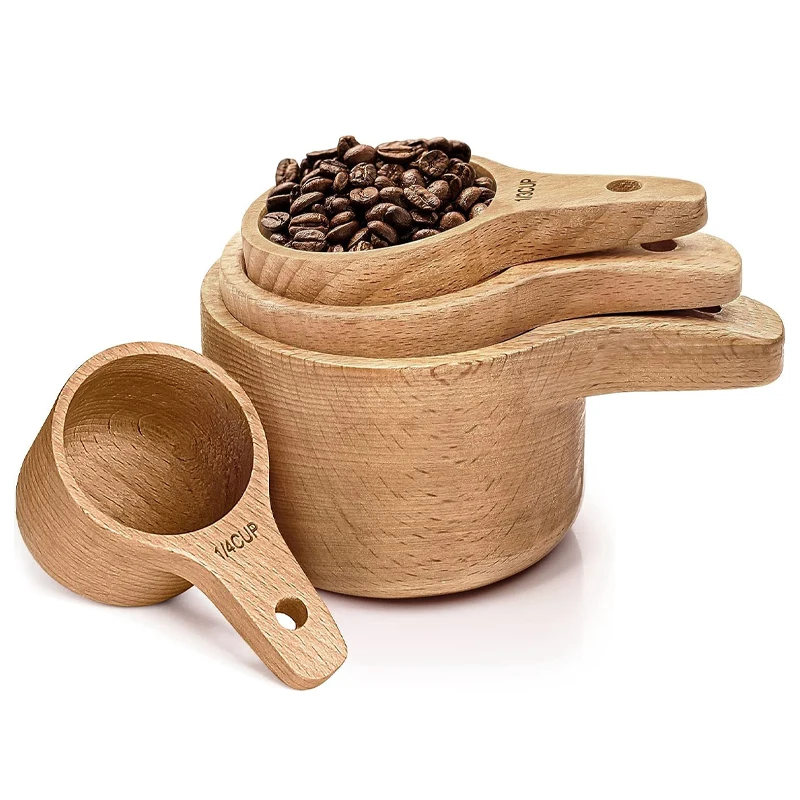 Set 8 Mini Palette In Legno - Cucchiani Per Farina, Spezie, Caffè, Utensili Cucina Naturali - Foto 6