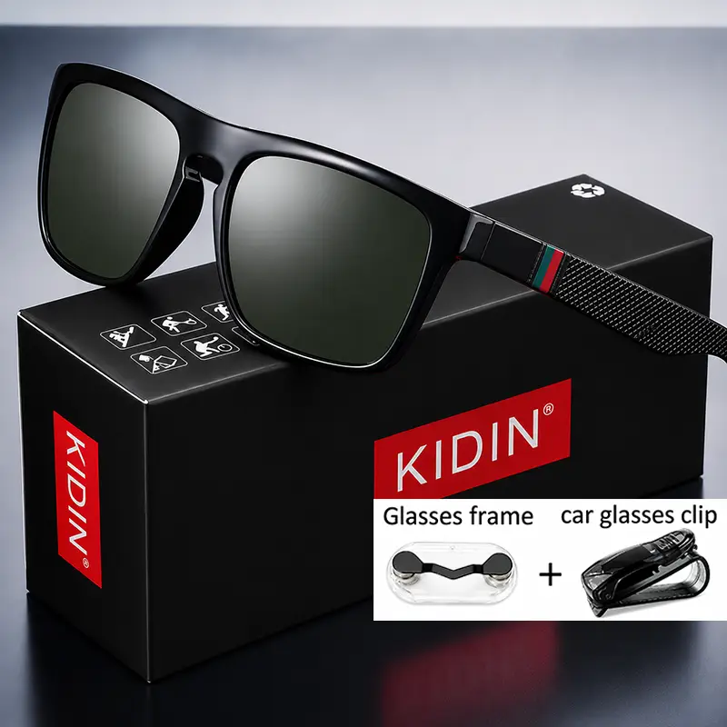 Polarized Sunglasses for Men Women Luxury Square Frame UV400 Driving Fishing Cycling Walking Beach Outdoor Sports Sun Glasses - Image 9
