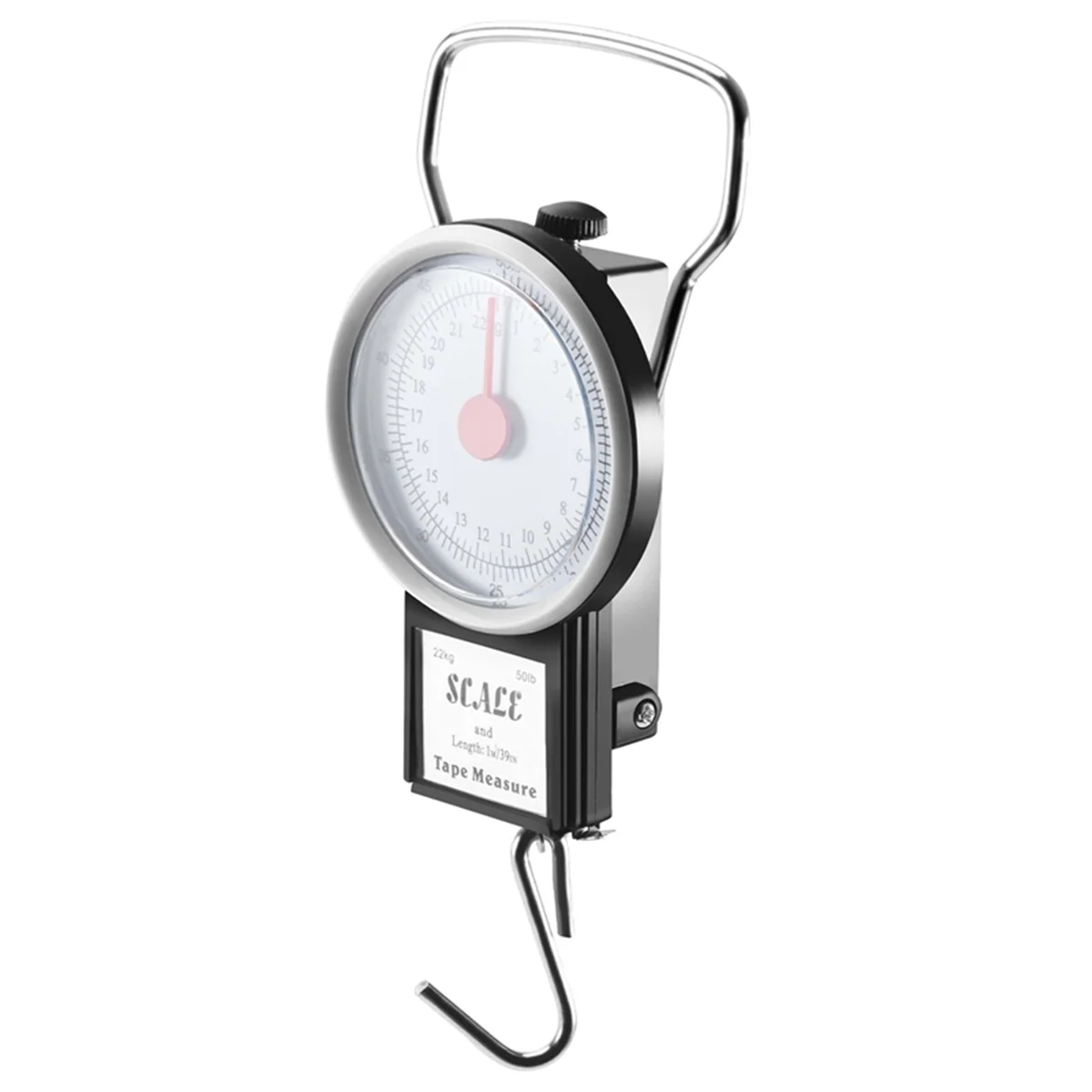 새로운 휴대용 수하물 여행 저울 교수형 가방 후크 22kg 50lb 측정 테이프
