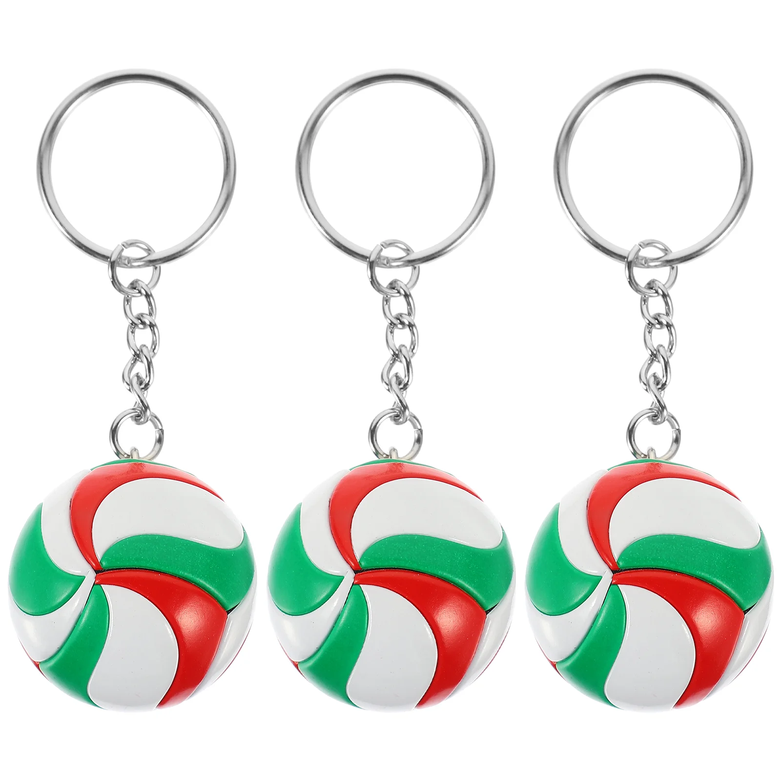 3 Pcs Volleyball Keychains Portable Keychain Adorable Bag Pendants Sports Souvenir Favors