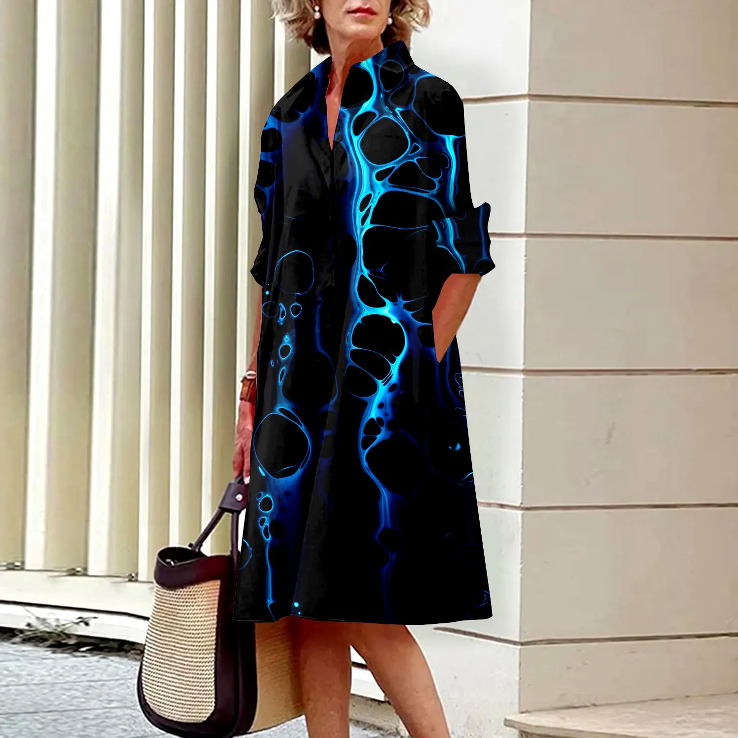 Casual Dress Classic Style Women's Dresses Fashion Retro