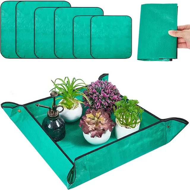 50-150 Cm-Es Kertészeti Növények Újratelepítése Szőnyeg Cserepes Pad Összecsukható Kerti Növényi Edény Átültetése Vízálló Szőnyegek Párnája