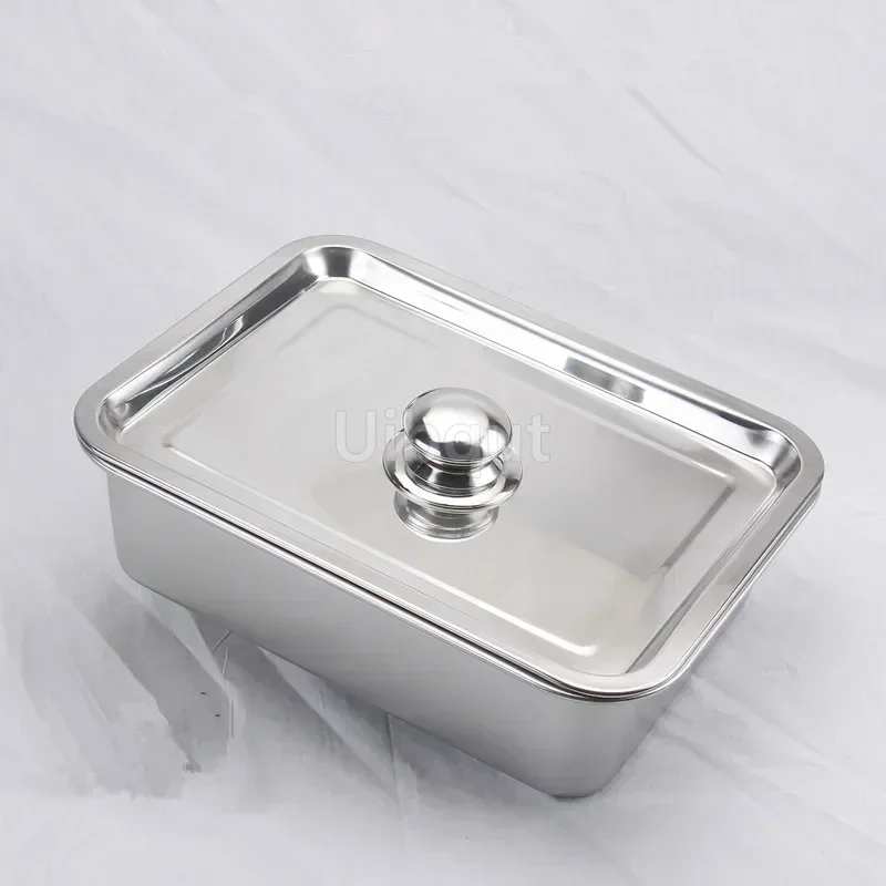 304 tray stainless steel Storage Trays leak plate hole Mesh Strainer Colander wash vegetable basin drying water filter basin lid 6