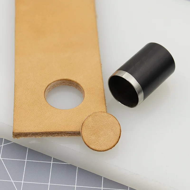 Description Picture 5 of itemLeather Hole Punch Die Round,15pcs One Hole Hollow Punch 1-15 mm High Carbon Steel Circle Cutter Tool