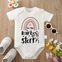 What A Lovely Baby 100% Cotton Bodysuit Soft Baby Cloths Best Gift for Baby Onesie Jumpsuit for 0 To 12 Months Cute Newborn 1