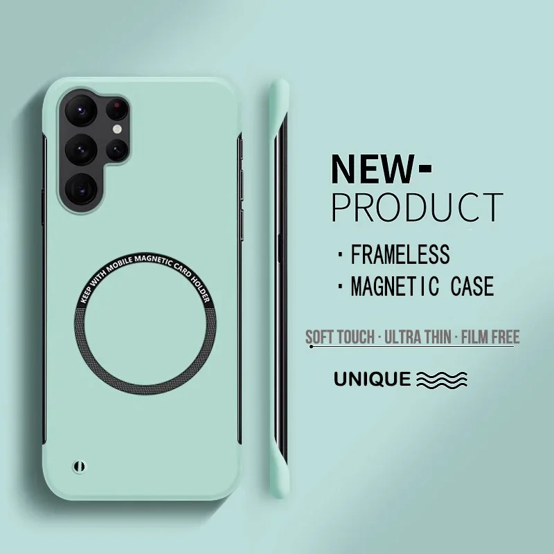 Ultra-Thin Colorful Frameless PC Case with Magsafe Anti-Drop Protection