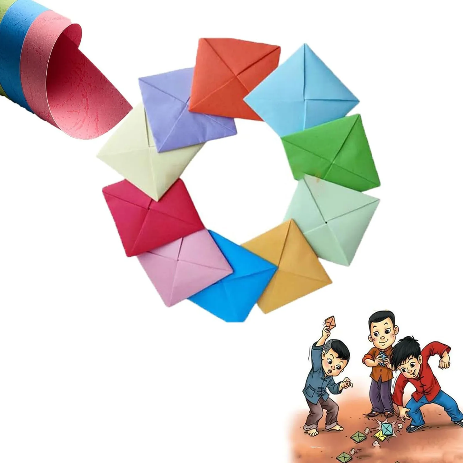Game Korean Game Cardboard Hiting Paper Nostalgic Four Corner Cardboard Arts And Crafts for Kids Ages 2-4 Table