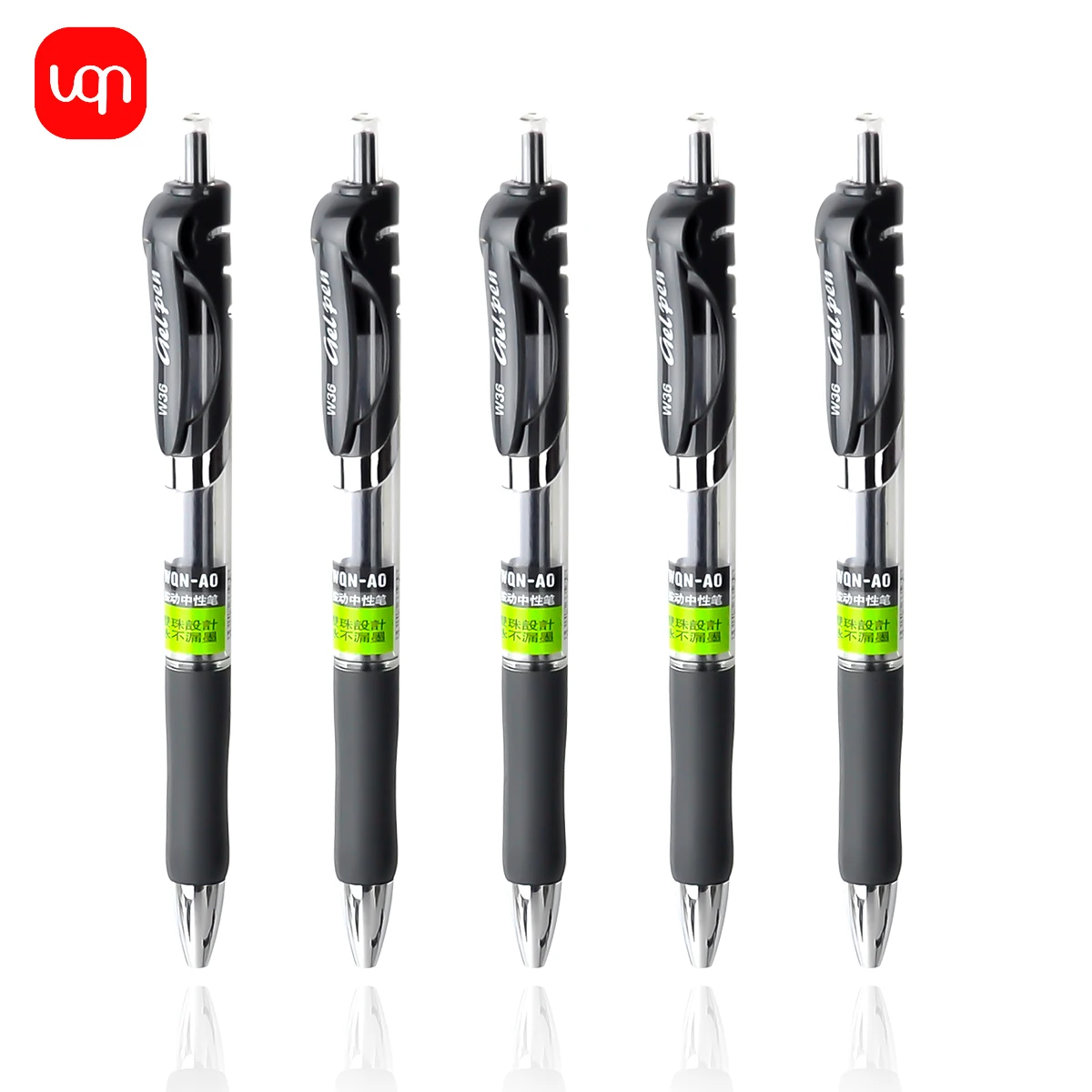 3/6pcs black ink gel pen, 0.7mm quick dry writing smooth school office and home stationery for back-to-school season 2