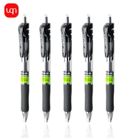 3/6pcs black ink gel pen, 0.7mm quick dry writing smooth school office and home stationery for back-to-school season 2