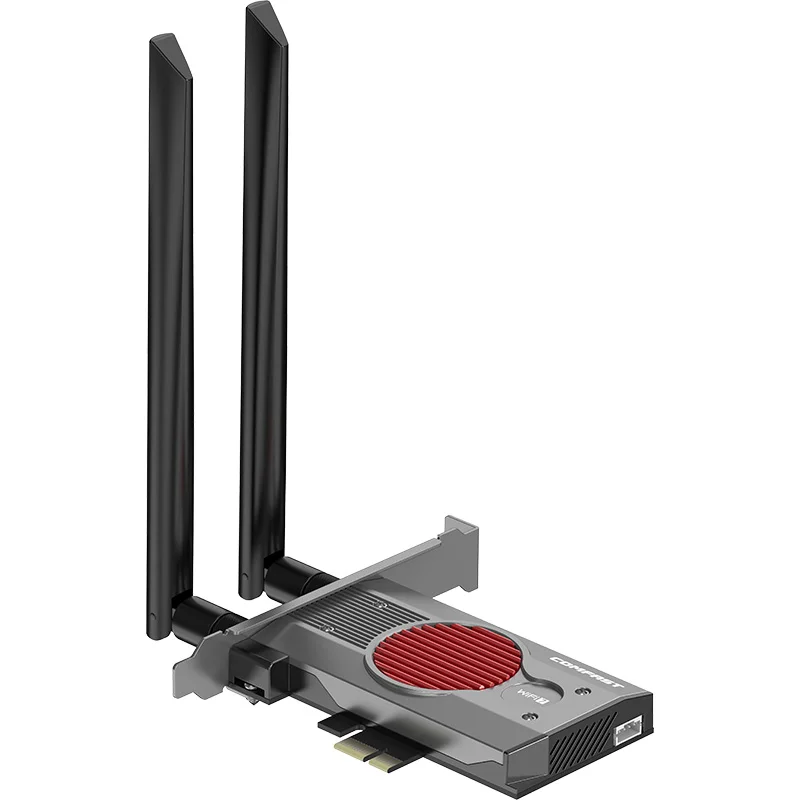 Comfast 무선 네트워크 카드, 와이파이 어댑터, 블루투스 5.4, 트라이 밴드, 2.4G, 5G, 6GHz, 8774Mbps, 와이파이 7, 인텔 BE200, PCI-E