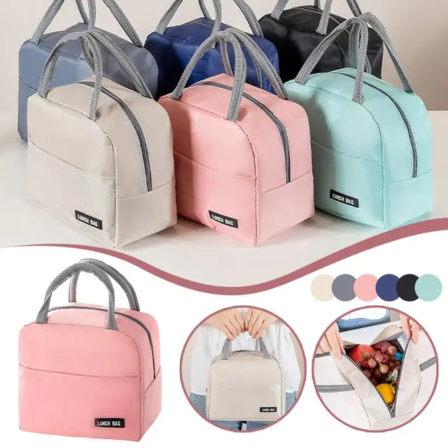 Insulated Canvas Lunch Bag – Portable Cooler for Kids 2