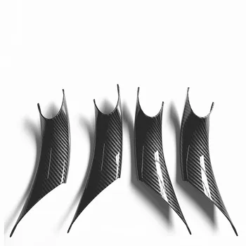 2 Colors 4PCS Interior Door Handle ABS Trim Protective Cover For BMW 3 4 Series M3 M4 F30 F80 F31 F32 F33 F34 F36 F82 2012-2018