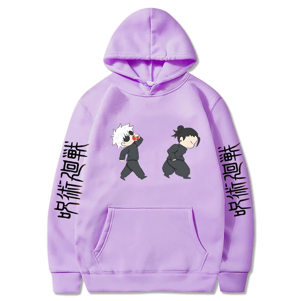 Jujutsu Kaisen Anime Hoodies Satoru Gojo Pullovers Casual Plus Size