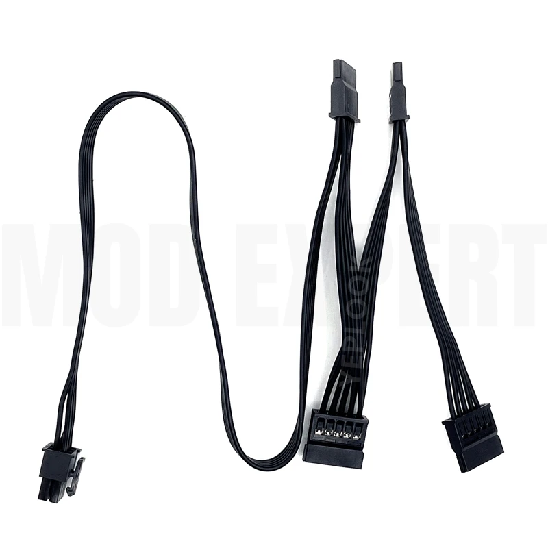6핀-4x SATA 수컷 직선, 시즌닉 SGX 750W, 650W, 550W, 500W, 450W 모듈형 파워 서플라이 유닛용 HDD SSD 전원 케이블