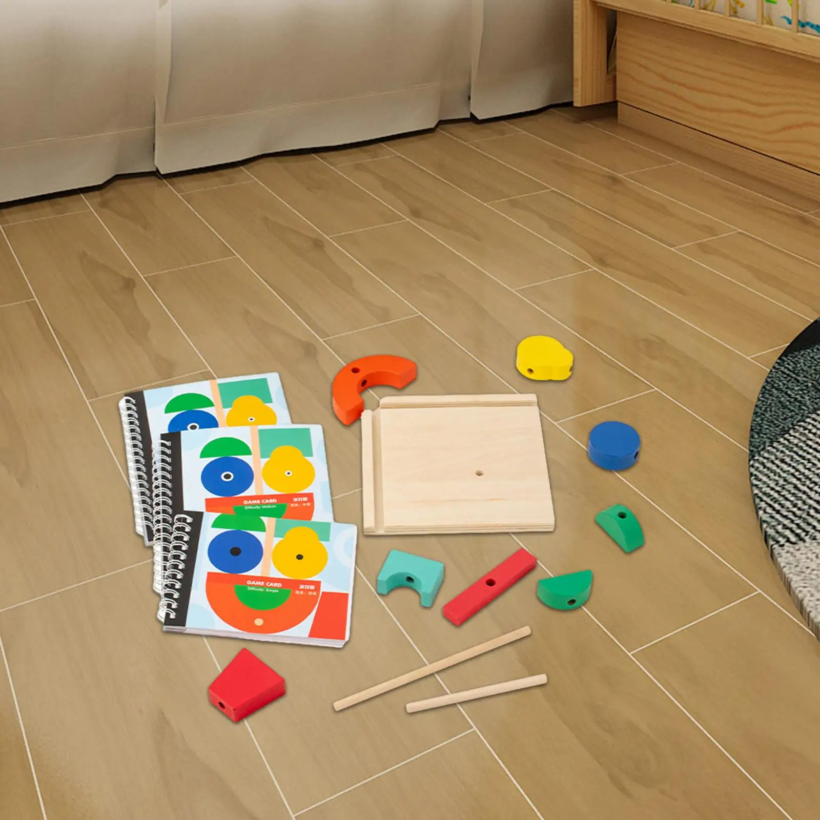 

Wooden Creative 3D Projection Space Blocks Shadow Matching Puzzle Mirror Matching Puzzle for Age 4-8 Children Birthday Gifts