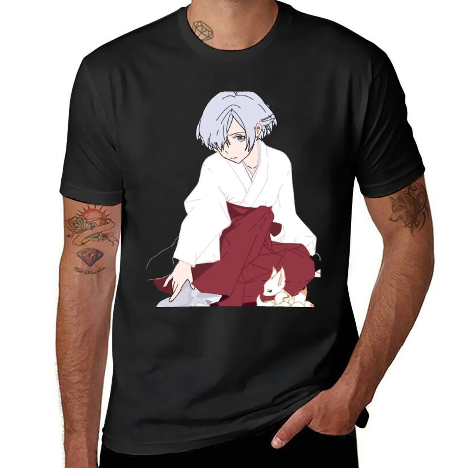 

kitsune T-shirt new edition Blouse cute tops summer tops mens vintage t shirts