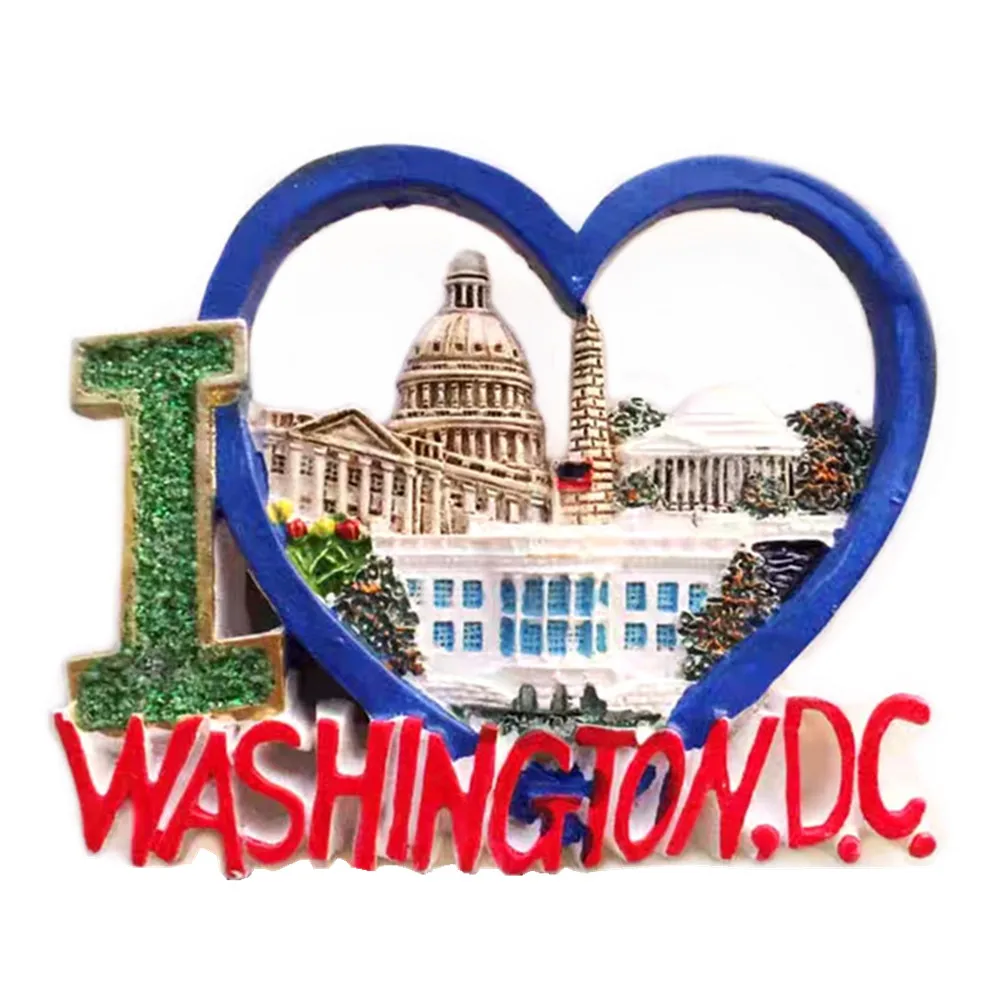 North America USA Washington Fridge Magnets Tourism Souvenir Refrigerator Magnetic Sticker Collection Gift magnetic fridge magnets magnetic sticker magnetic fridge stickers refrigerator decor