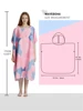 Surf Poncho Towel Poncho Quick-Dry Towel Hoodie Microfiber Beach Robe Changing Poncho Swim Towel Beach Poncho For Adults (A5) 4