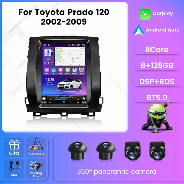 GokiuEyLd for Toyota Prado 120 2002-2009 Android 12 Car Navigation