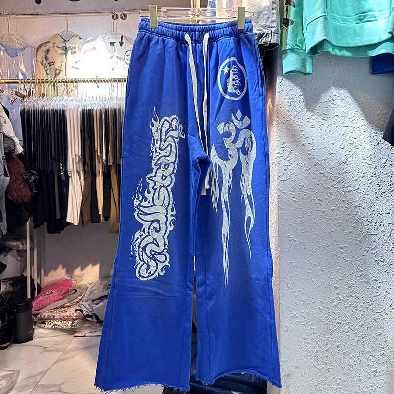 

Blue printed sweatpants