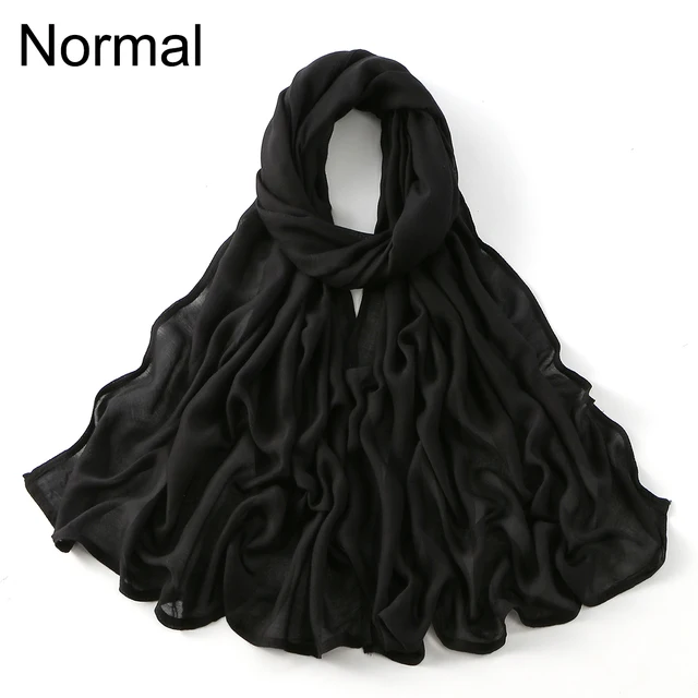 Nouveau grande taille solide rayonne Modal Hijab écharpe femmes musulman foulard enveloppes châle Femme Musulman bandeau islamique Turban 190*85 cm