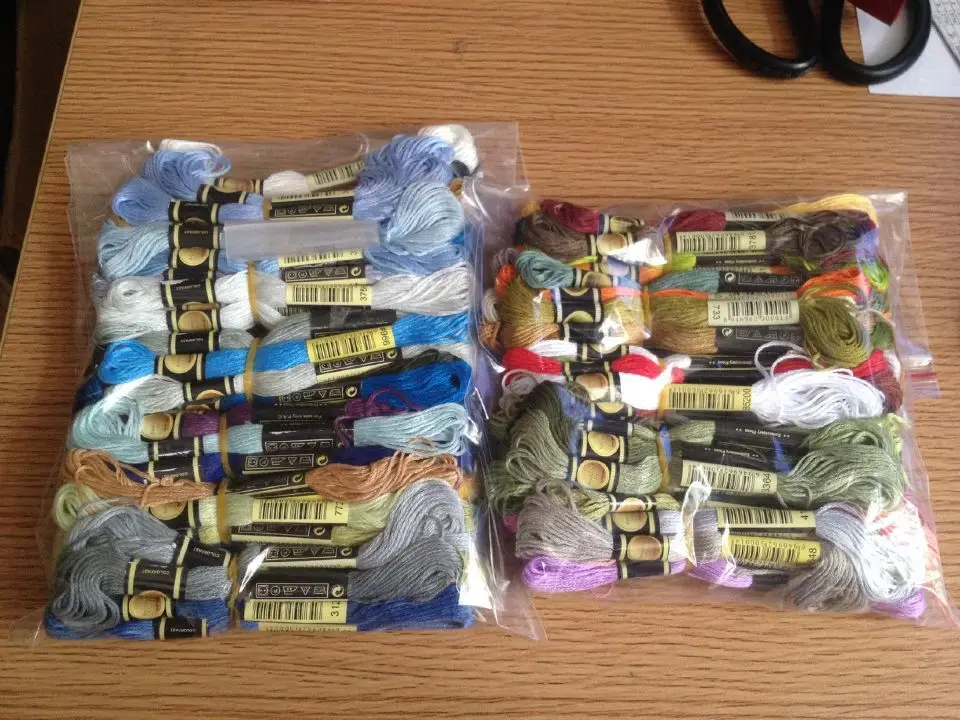 100 Skeins Thread Embroidery Cross Stitch Floss cross stitch kit embroidery hoop cross stitch tools cross stitch files peony embroidery kit cross stitch floss stickers