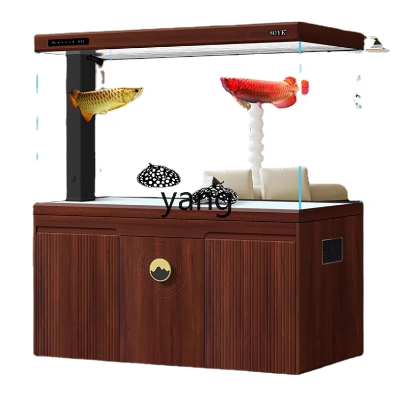 

LMM Living Room Intelligent Large Ecological Floor Bottom Filter Home Partition Super White Aquarium