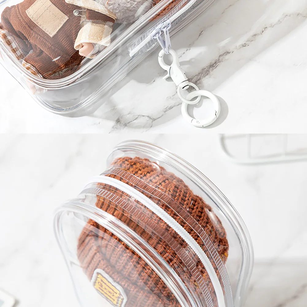 Description Picture 4 of itemDoll Mystery Box Storage Case Anime Ornaments Organizer Box Square Plush Dolls Display Bag With Keychain 19.5*10.5*5cm