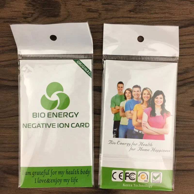 Custom hoonni body care bio energy card negative ion card negative ion terahertz energy