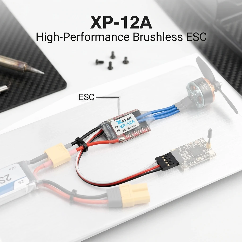 Contrôleur ESC 12A/7A/3A pour RC Hélicoptère Drone BEC