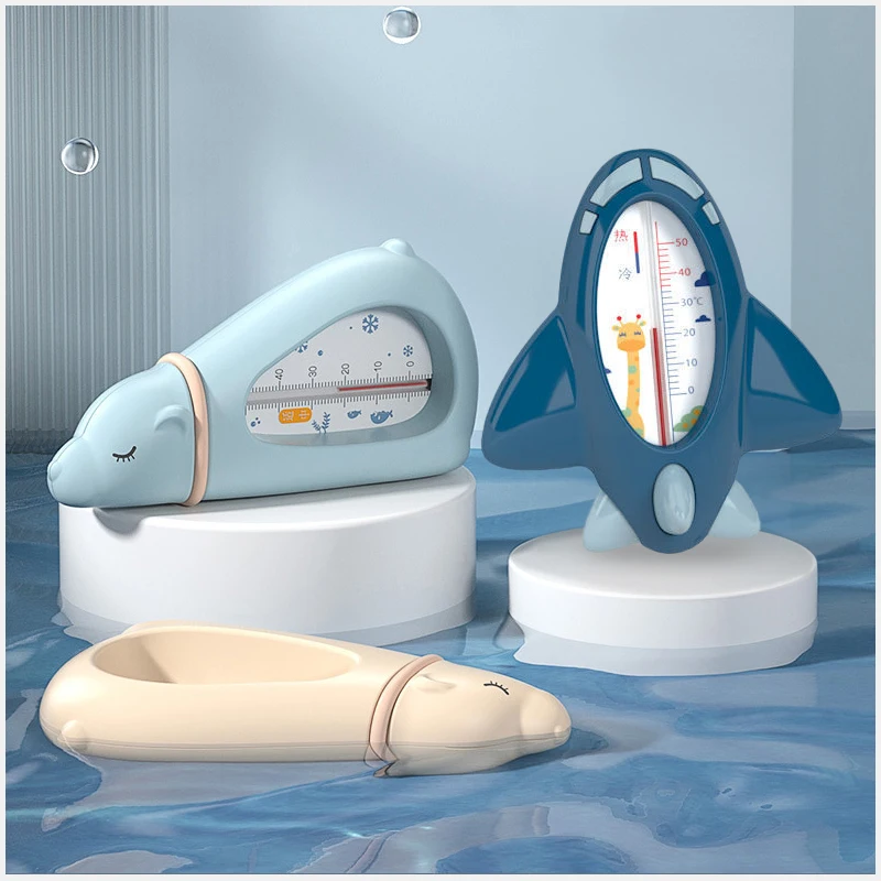 Shower thermometer Aircraft Baby Bath Shower Water Thermometer Safe Temperature Sensor for Babies Floating Waterproof Shower Thermometer