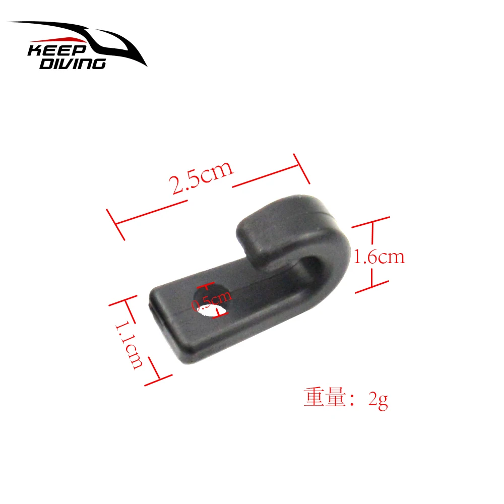 2 PCS  J Shape Hook Durable Plastic J Shape Hooks for Kayaks Canoes Rowing Boats Accessory