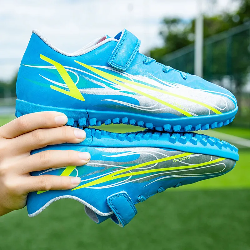 

Children Soccer Shoes Boys Girls Non-slip Students Splint Training Football Shoe kids Artificial Turf TF/Ag Trainers Sneakers