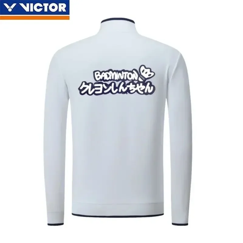 Victor Autumn and Winter New Unisex Badminton Suit Fashionable Long Sleeved Jacket Paired with Long Pants Set