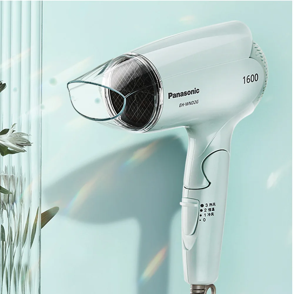 Panasonic Hair Dryer 1600W Negative Ion Hair Care 3 Modes Lightweight Portable Quiet Design Home Dryer