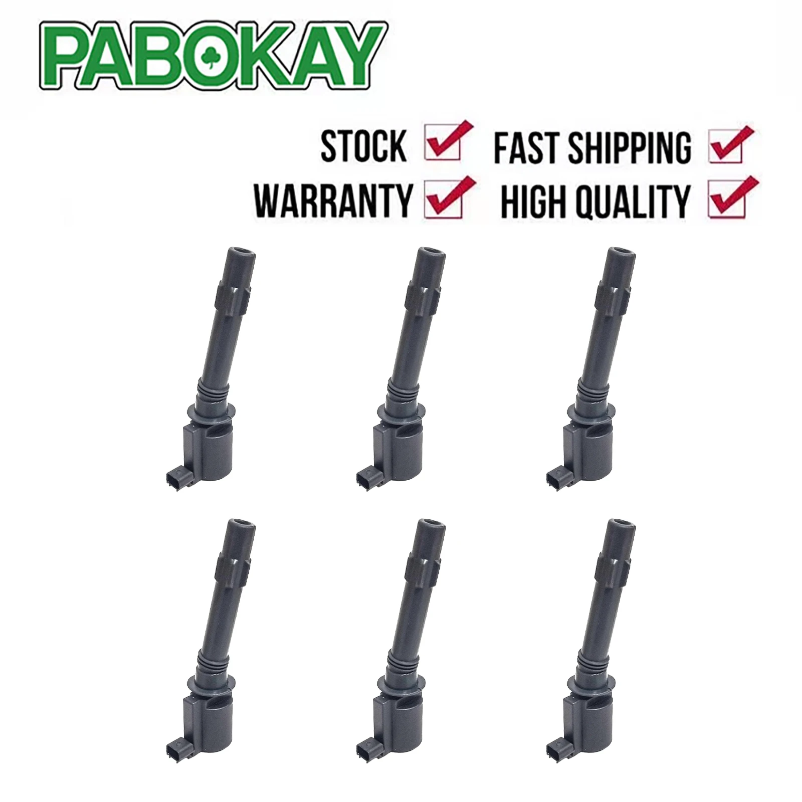 6 Pieces X Ignition Coil For Ford Falcon Ba Bf Xr6 Ltd Territory 4.0l