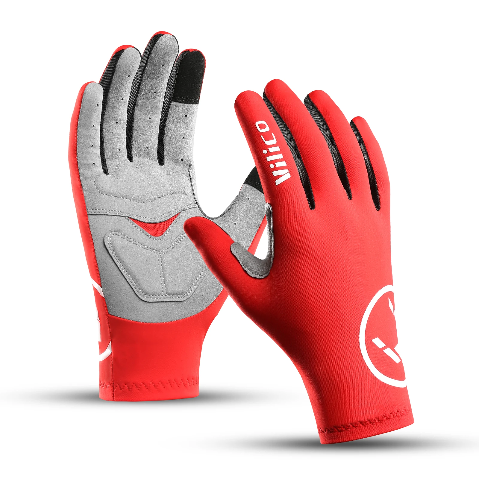 Gants hommes été soie glacée anti-dérapants - Gants pêche conduite vélo randonnée respirants doigts pleins