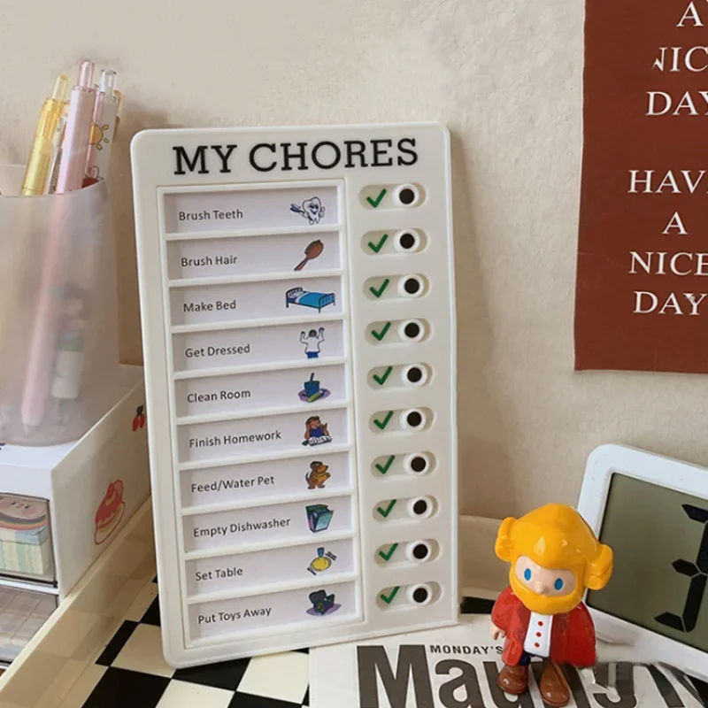 Note Card Device Schedule Organization Note Card Punch Card Device For Notes Daily Task Planning Portable Memo Checklist Elderly Child Note Board