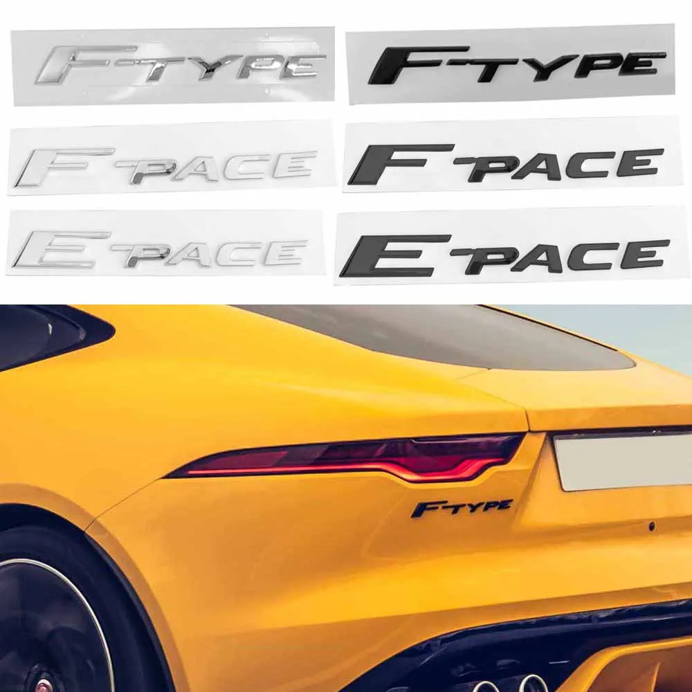 Adesivo Dell'Emblema Del Bagagliaio Posteriore Dell'Auto Adatto Per Jaguar F-Type F-Pace E-Pace
