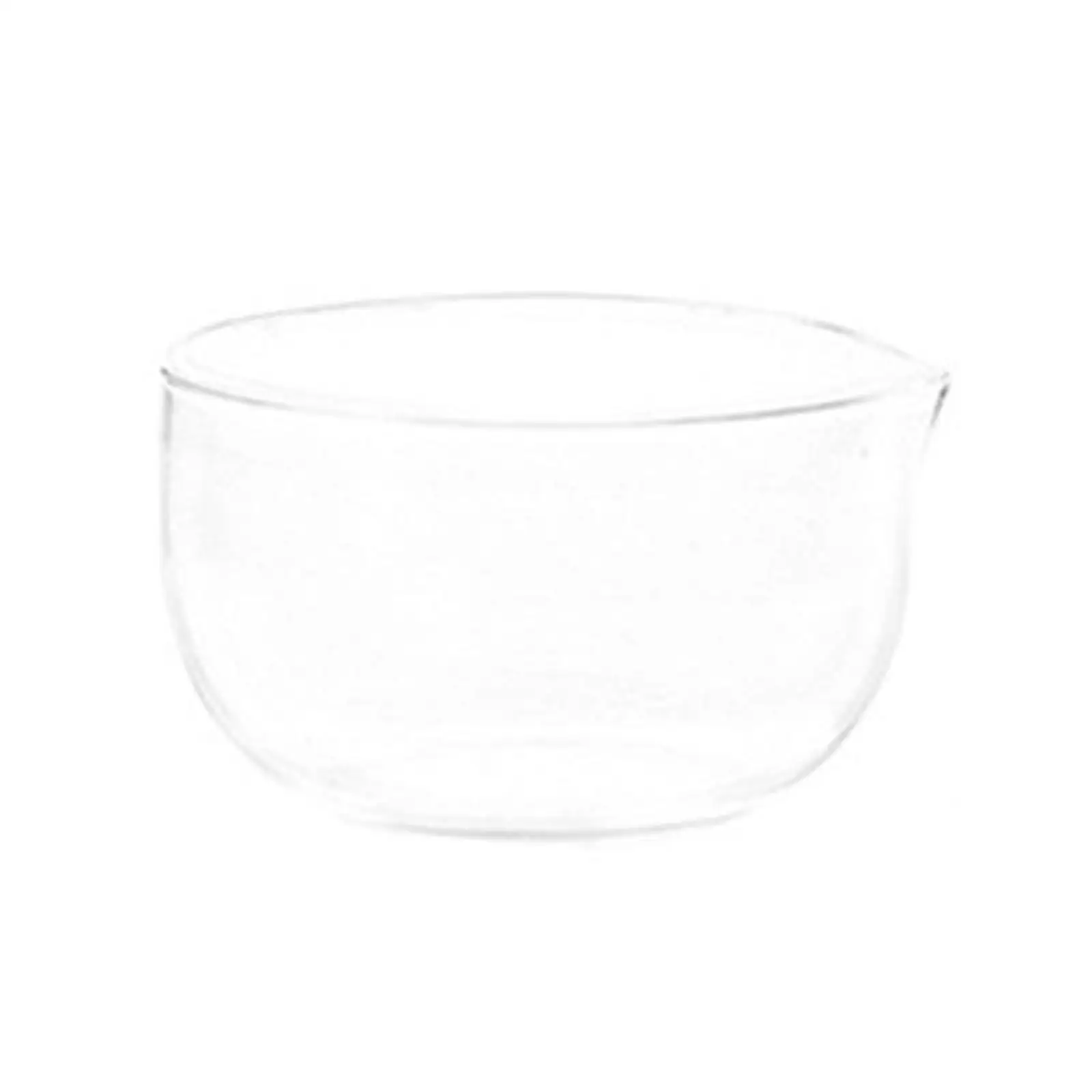 High Borosilicate Glass Matcha Bowl with Pour Spout Traditional Heat Resistant