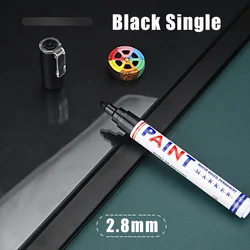 Vibrant Waterproof Permanent Paint Marker Pen - 12 Color Set (Black)