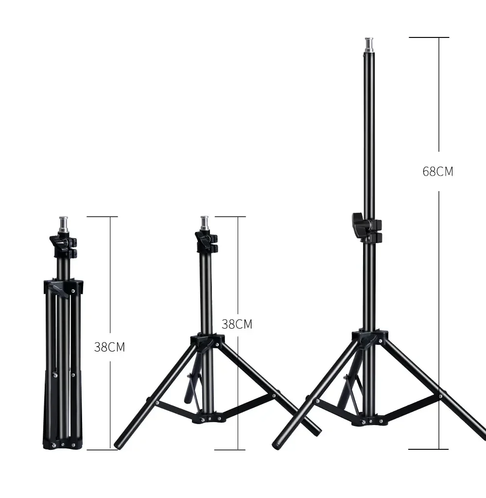 Description Picture 4 of itemScrew Head Light Stand Tripod 2m 1.7m  For Phone Selfie Stick Adjustable For Photo Studio Flashes Photographic Softbox