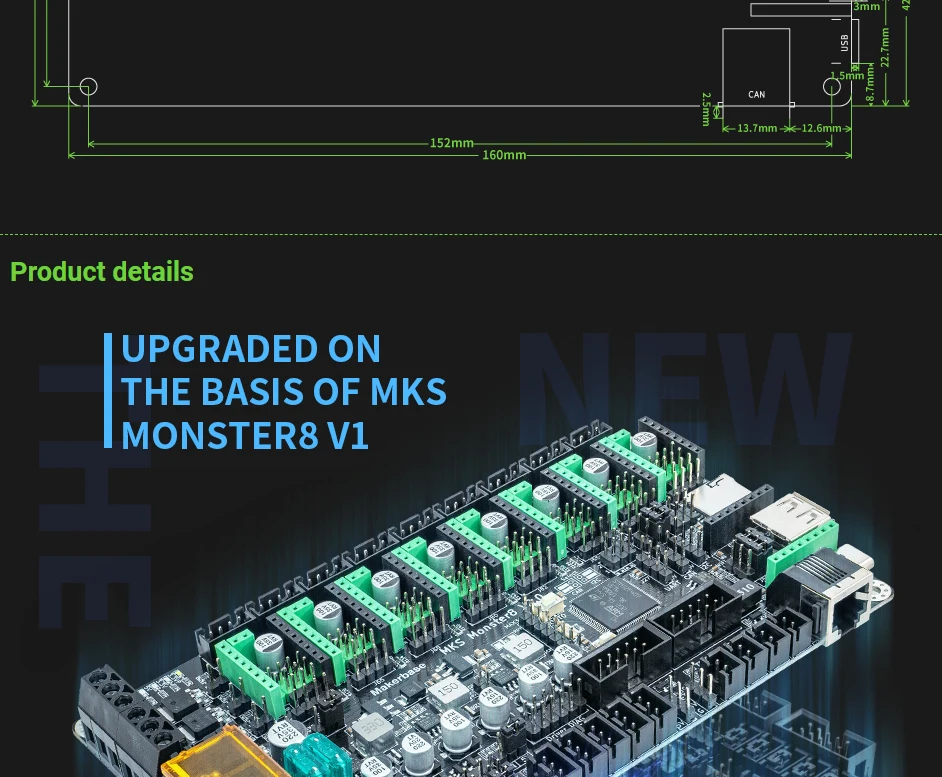 tft touch screen tmc2209 para impressora 3d