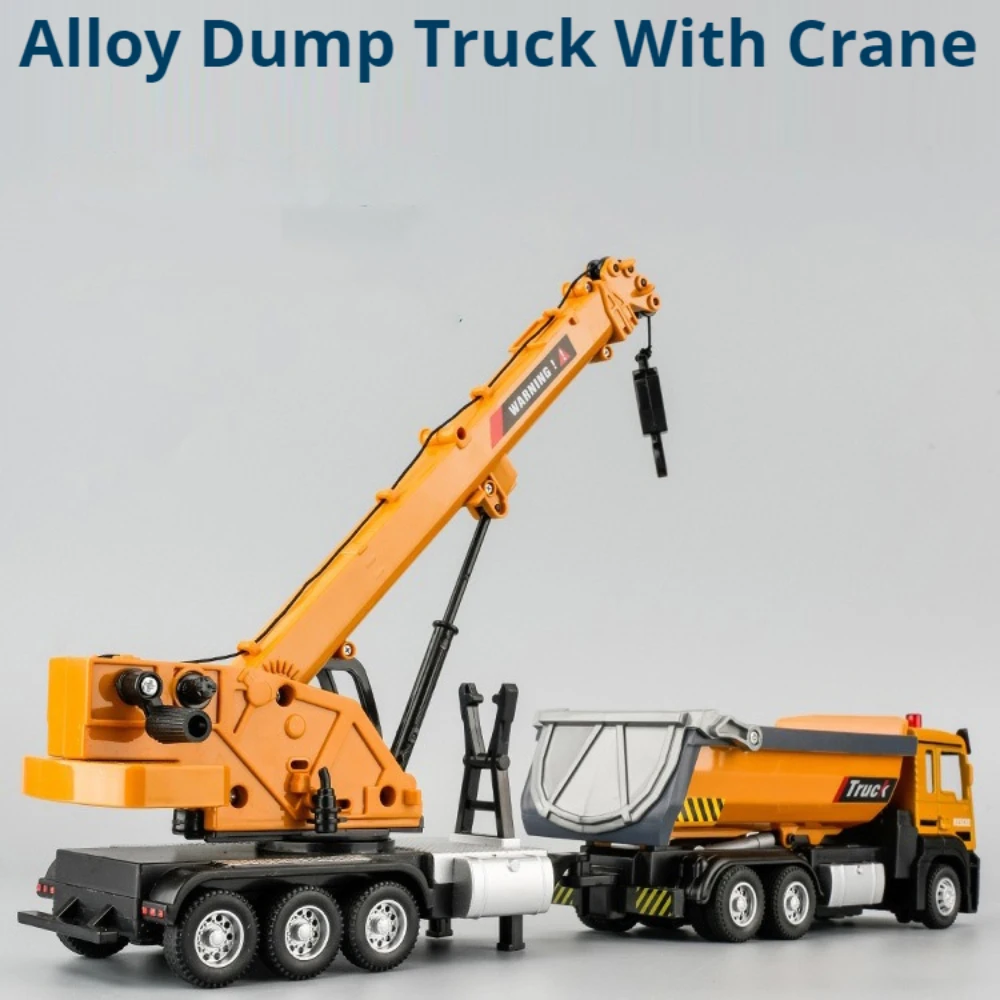 1/32 Tipper Truck Excavator Car Model Toy Alloy Diecast with