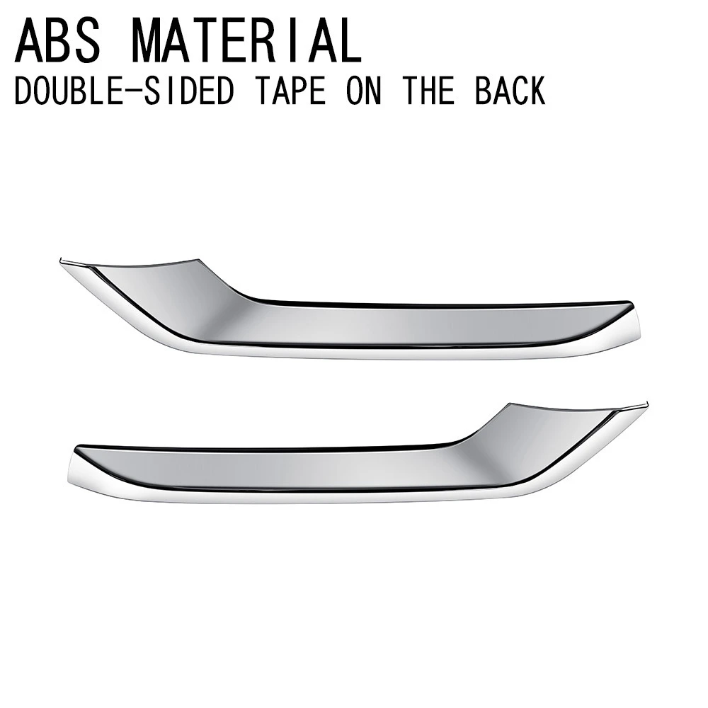 Car Chrome Front Bumper Lower Grille Trim Strips Fog Light Cover Trim for Honda HRV HR-V Vezel 2021 2022 2 Car Chrome Front Bumper Lower Grille Trim Strips Fog Light Cover Trim for Honda HRV HR-V Vezel 2021 2022 2